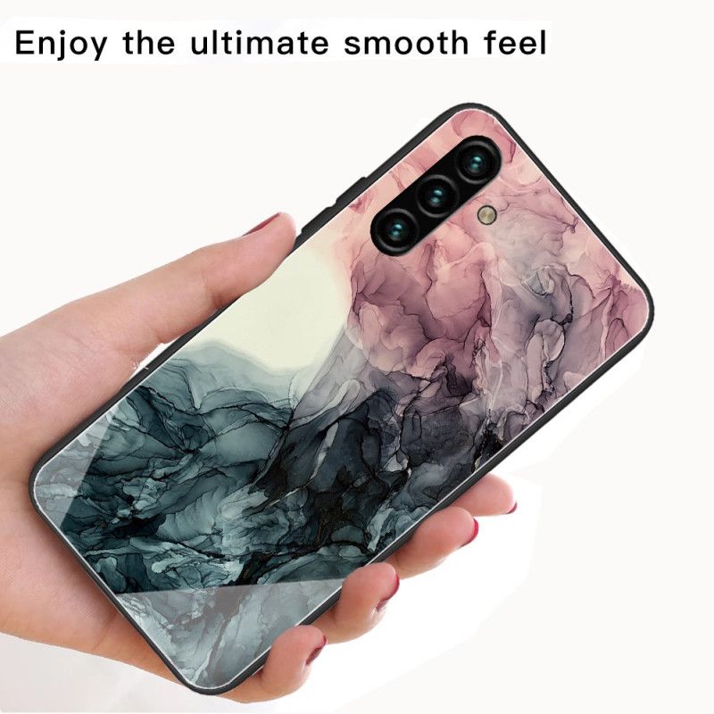 Etui Samsung Galaxy A13 5g Marmurowe Szkło Hartowane Etui Ochronne