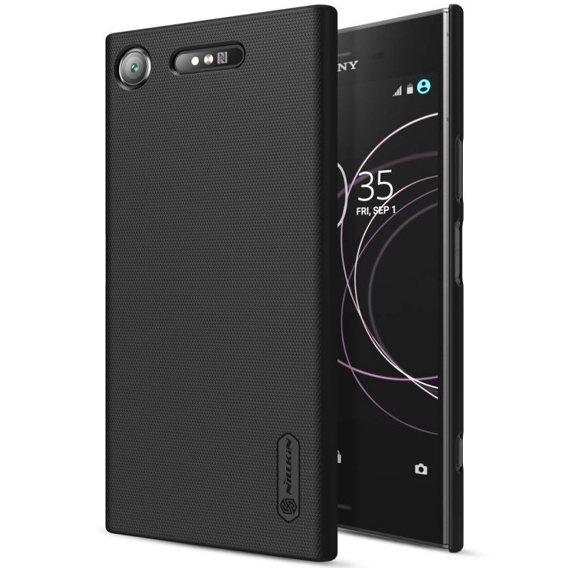 Etui Sony Xperia XZ1 Czarny Sztywny Matowy Nillkin