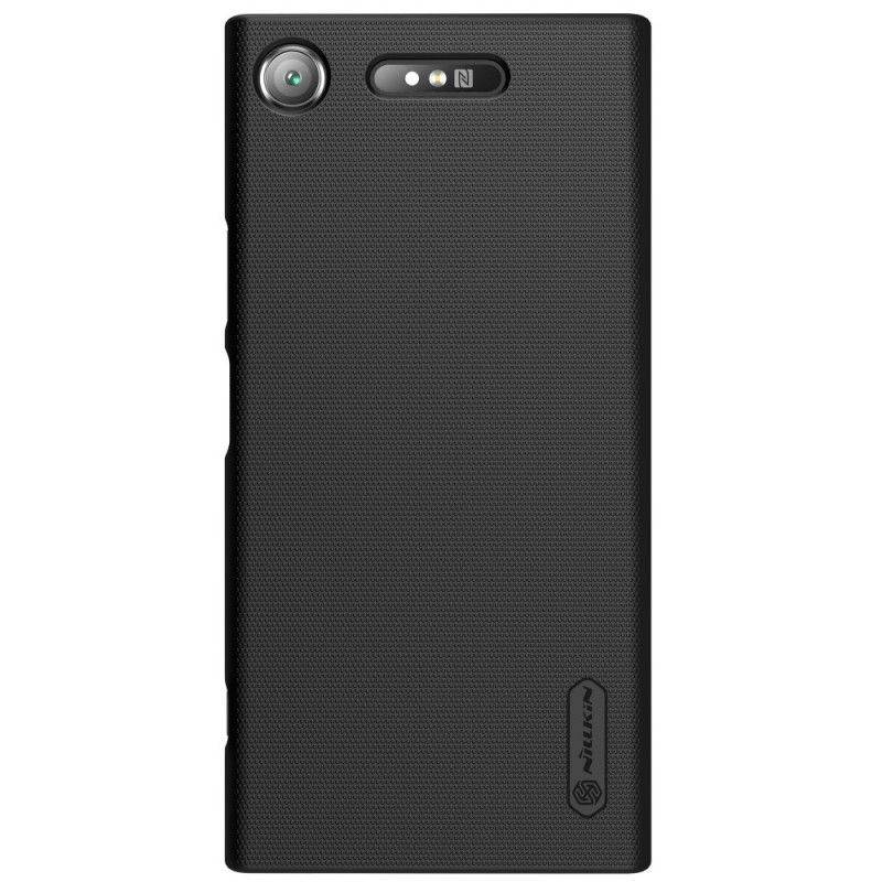 Etui Sony Xperia XZ1 Czarny Sztywny Matowy Nillkin
