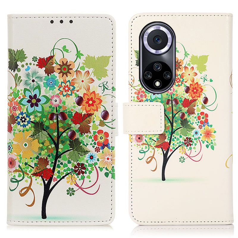 Etui Folio Huawei Nova 9 / Honor 50 Kwitnące Drzewo