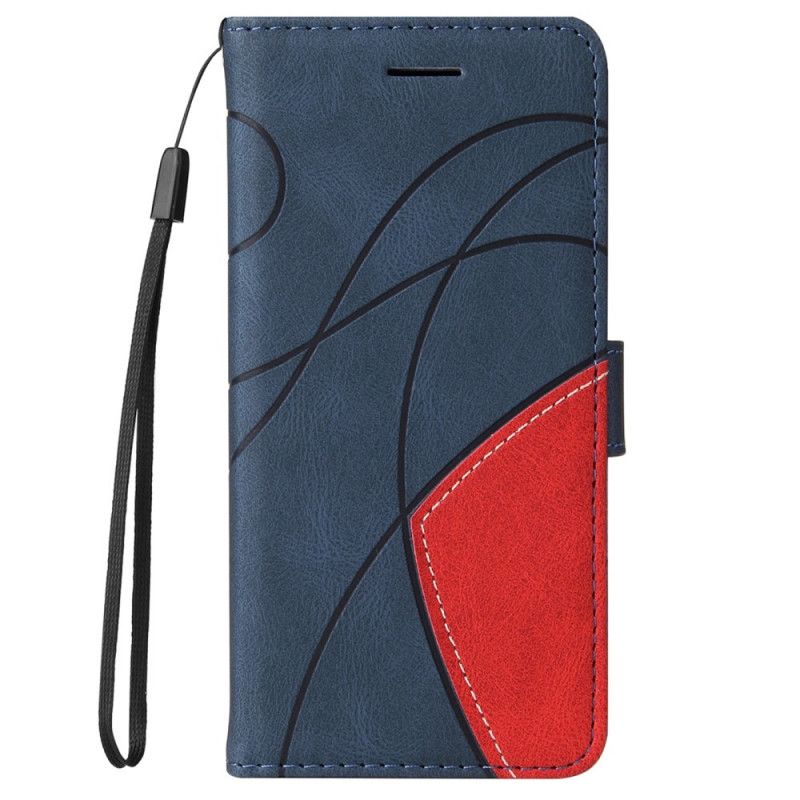 Etui Folio Huawei Nova 9 / Honor 50 Podpis Dwukolorowa Sztuczna Skóra Etui Ochronne