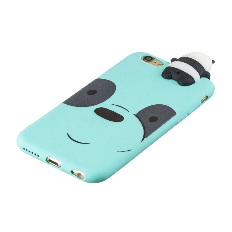 Etui iPhone 6 / 6S Biały Czarny Eric The 3D Panda