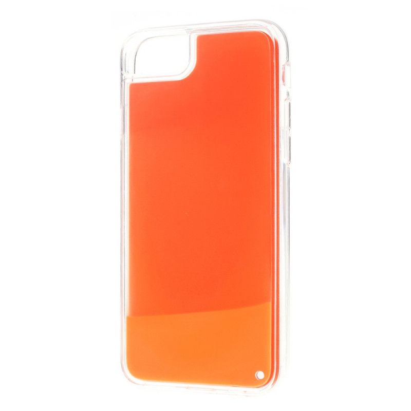 Etui iPhone 6 / 6S Pomarańczowy Żółty Świecący Etui Ochronne