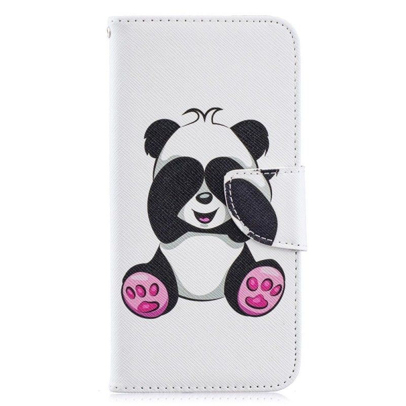 Etui Folio Huawei Y6 2019 Zabawna Panda Etui Ochronne