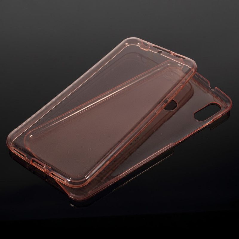 Przednia I Tylna Obudowa Huawei Y6 2019 Różowy Szary