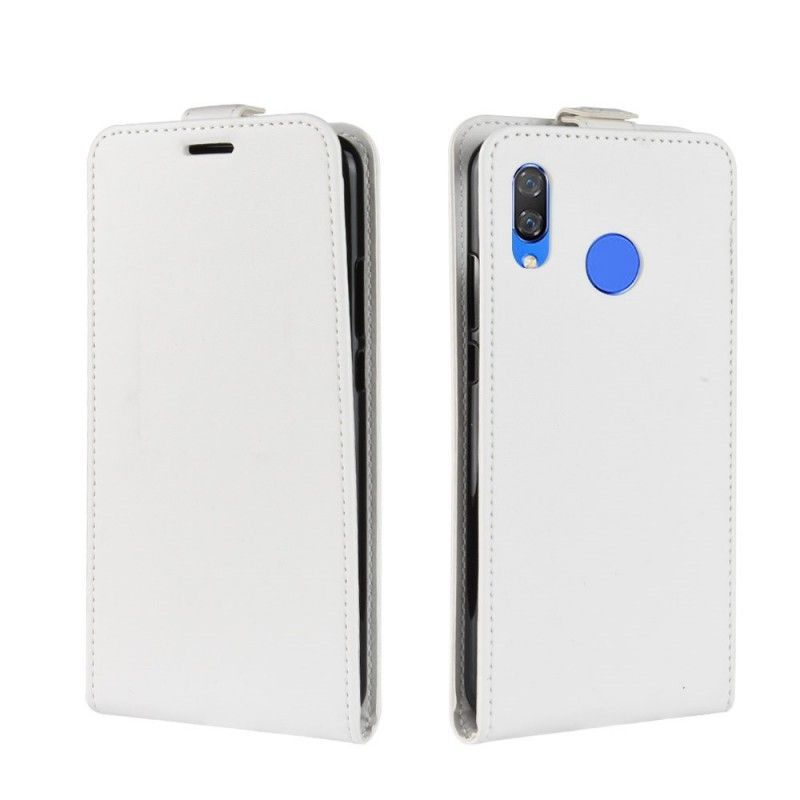 Etui Folio Huawei P Smart Plus Biały Czarny Składanie W Stylu Retro Etui Ochronne