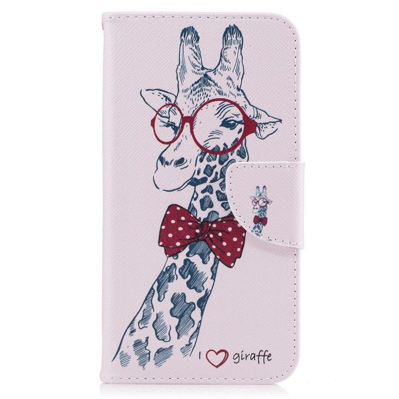 Etui Folio Samsung Galaxy XCover 4S / 4 Nerd Żyrafa