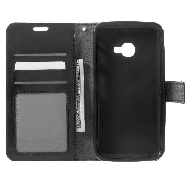 Obudowa Samsung Galaxy XCover 4S / 4 Czerwony Czarny Efekt Skóry