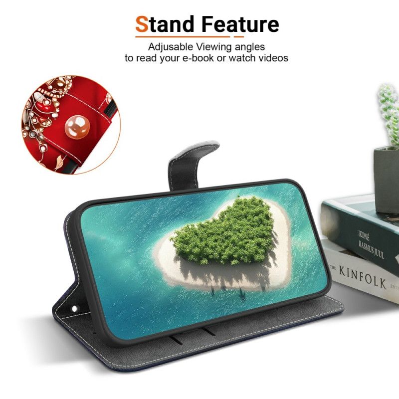 Etui Folio Do Xiaomi Redmi Note 15 Pro 5g CZerwony Róże