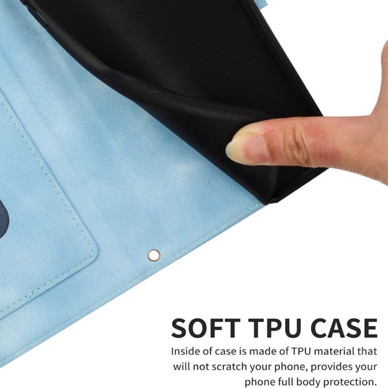 Etui Folio Do Xiaomi Redmi Note 15 Pro 5g Kwiatowy Wzór Z Paskiem