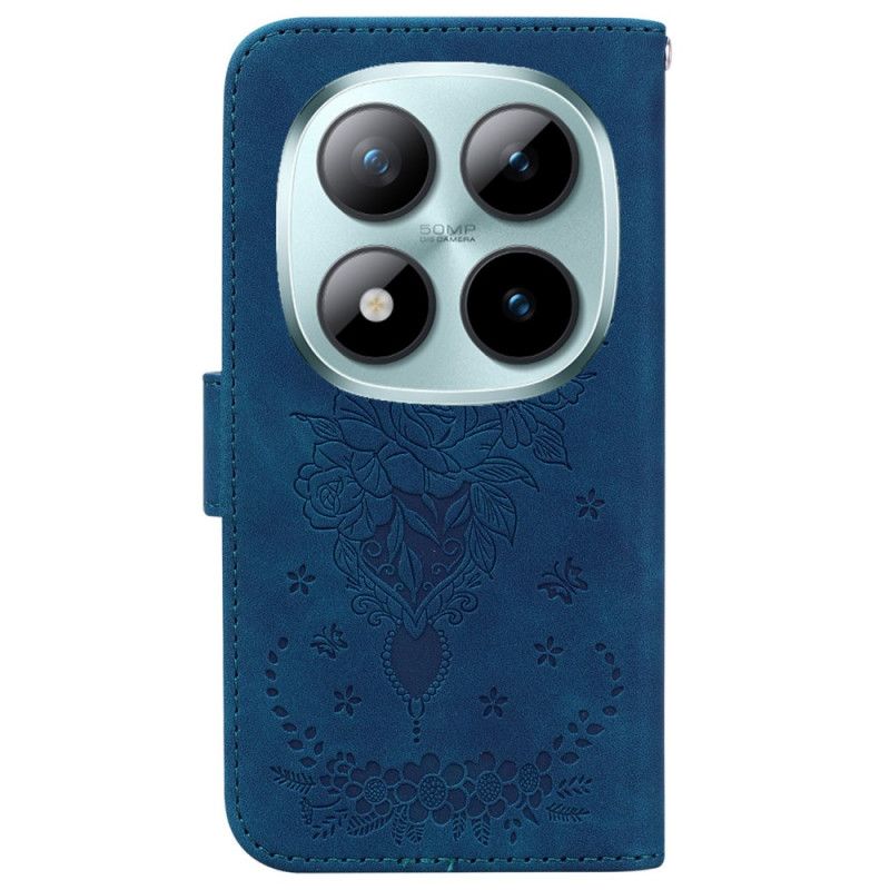 Etui Folio Do Xiaomi Redmi Note 15 Pro 5g Motyle I Róże