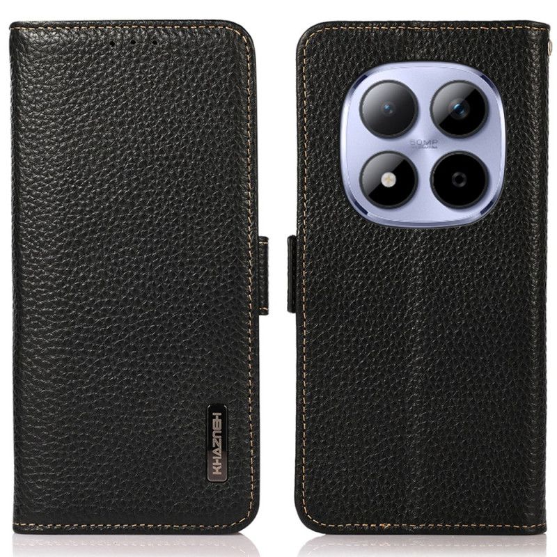 Etui Folio Do Xiaomi Redmi Note 15 Pro 5g Oryginalna Skóra Khazneh