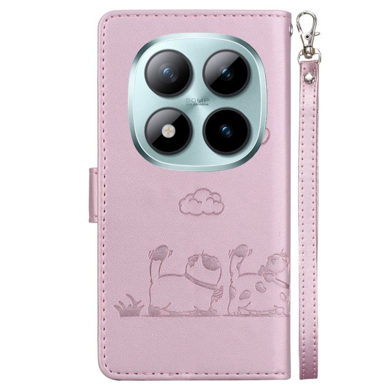 Etui Folio Do Xiaomi Redmi Note 15 Pro 5g Scena Z Kotem