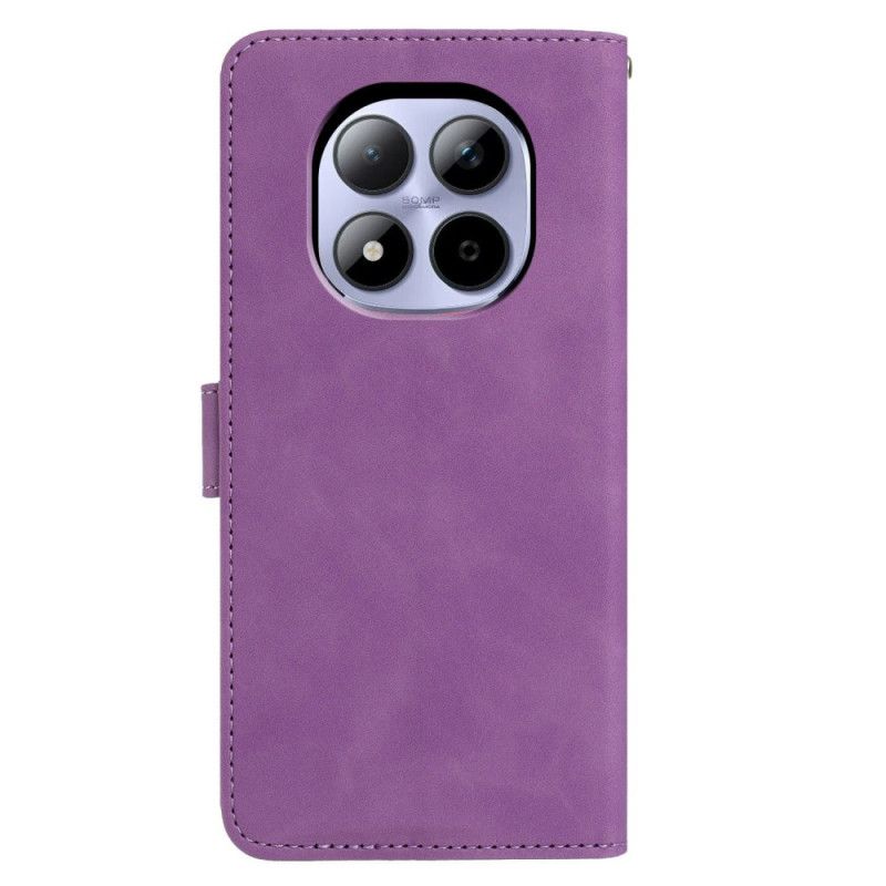 Etui Folio Do Xiaomi Redmi Note 15 Pro 5g Wzór Motyla I Kwiatu