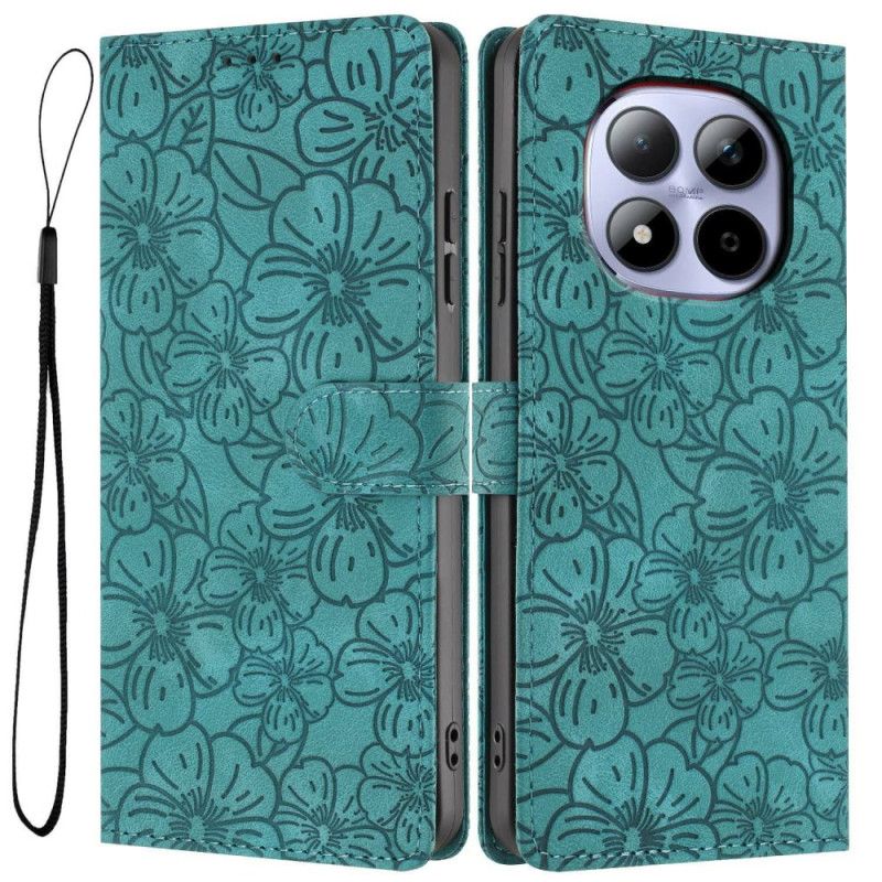 Etui Folio Xiaomi Redmi Note 15 Pro 5g Kwiaty Wiśni Etui Ochronne