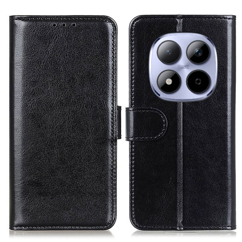 Etui Folio Xiaomi Redmi Note 15 Pro 5g Lakierowana Skóra Syntetyczna