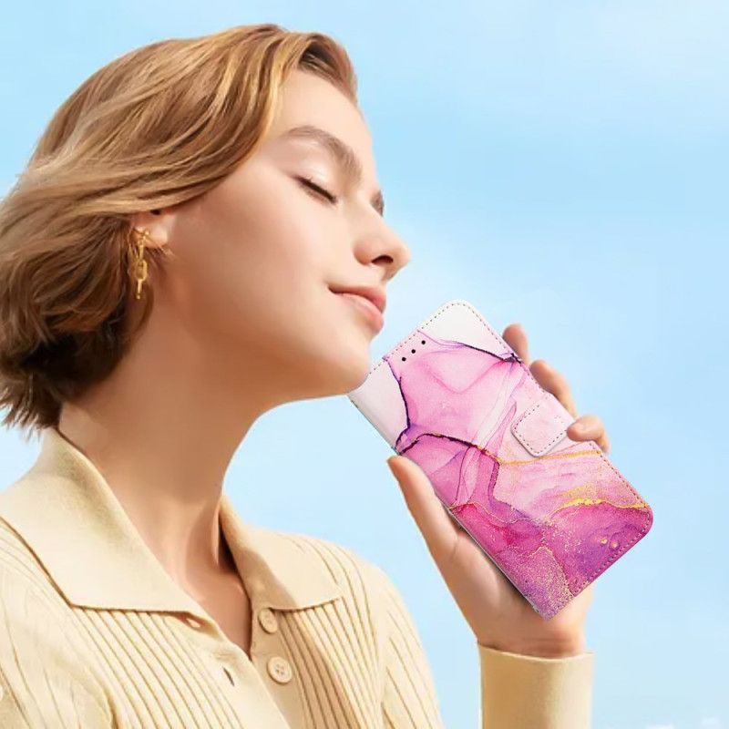 Etui Folio Xiaomi Redmi Note 15 Pro 5g Marmur Z Pasek Etui Ochronne