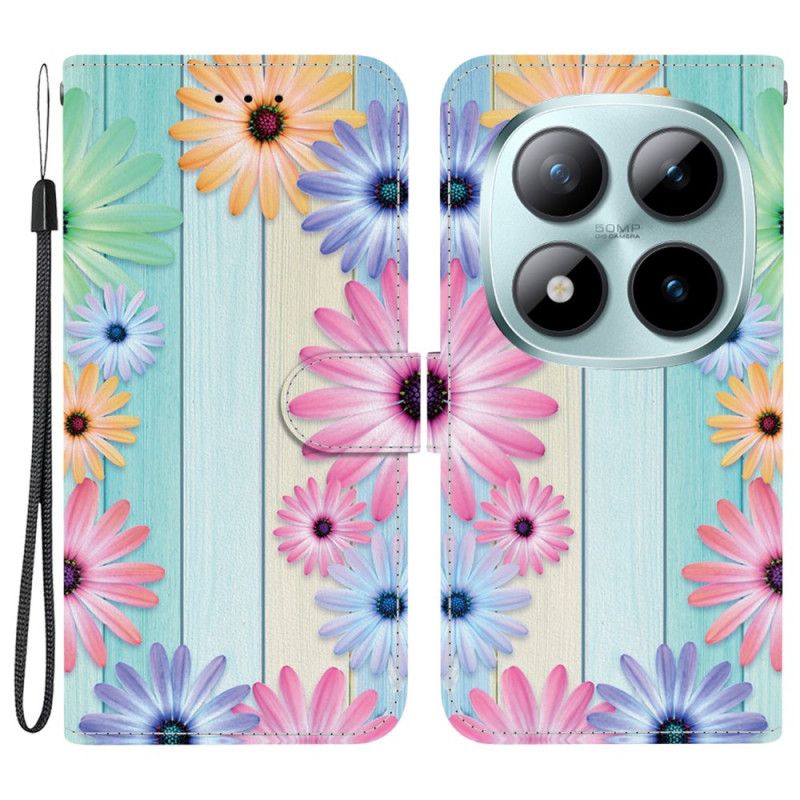 Etui Folio Xiaomi Redmi Note 15 Pro 5g Słoneczniki Etui Ochronne