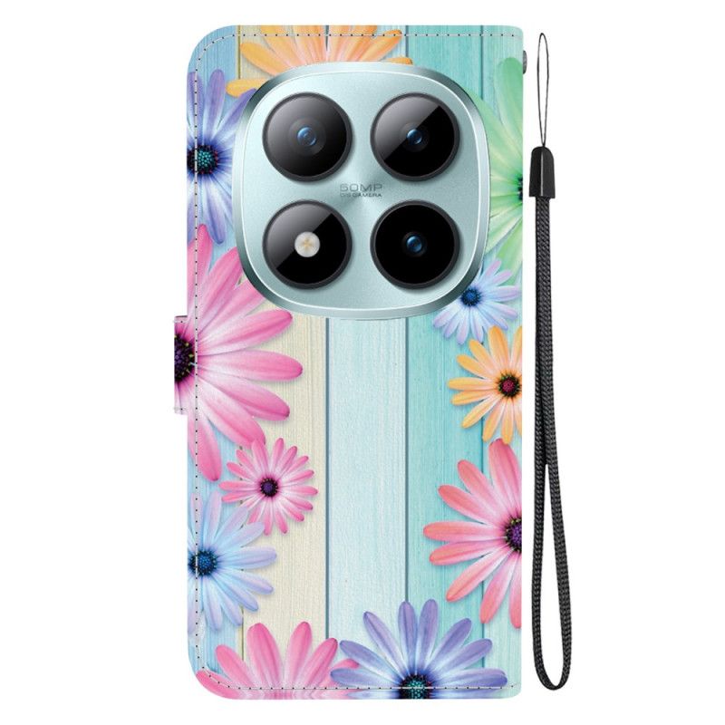 Etui Folio Xiaomi Redmi Note 15 Pro 5g Słoneczniki Etui Ochronne