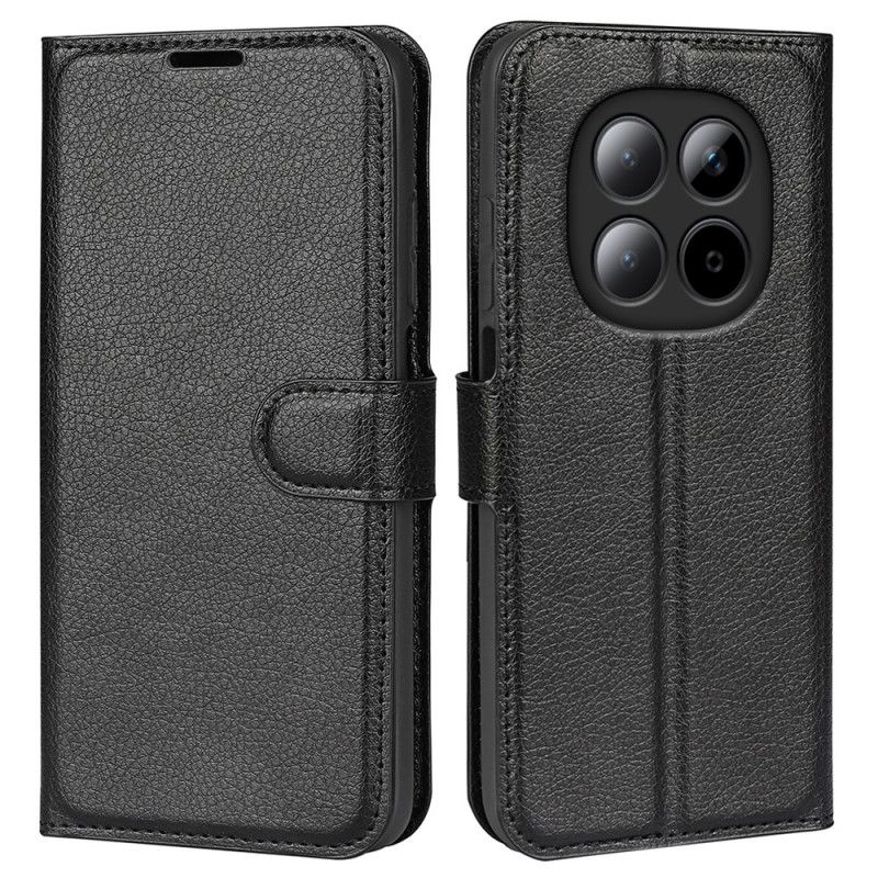 Etui Folio Xiaomi Redmi Note 15 Pro 5g Sztuczna Skóra Liczi Etui Ochronne
