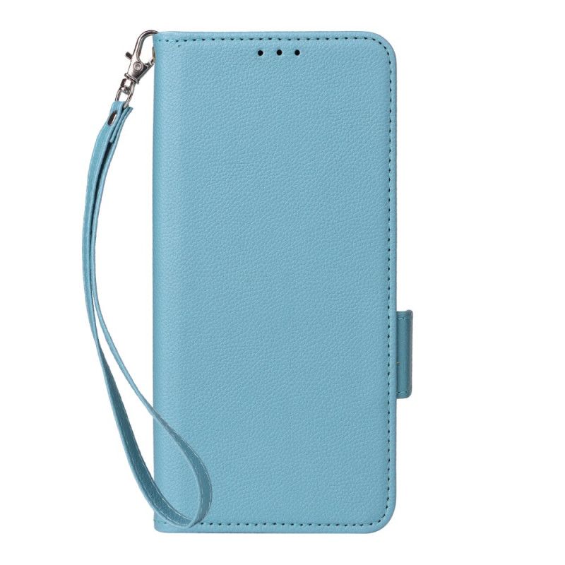 Etui Folio Xiaomi Redmi Note 15 Pro 5g Sztuczna Skóra Z Paskiem