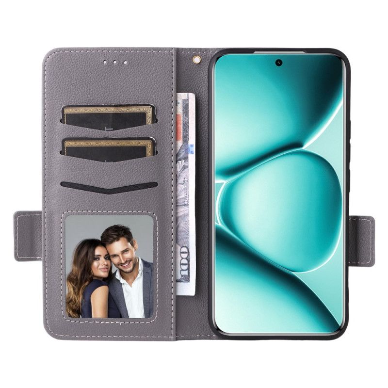 Etui Folio Xiaomi Redmi Note 15 Pro 5g Sztuczna Skóra Z Paskiem