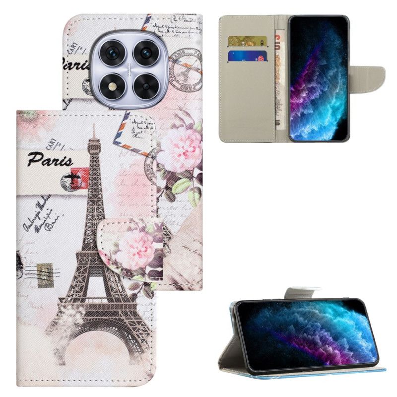 Etui Folio Xiaomi Redmi Note 15 Pro 5g Wieża Eiffla Etui Ochronne