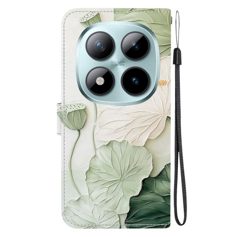 Etui Folio Xiaomi Redmi Note 15 Pro 5g Wzór Lotosu Etui Ochronne