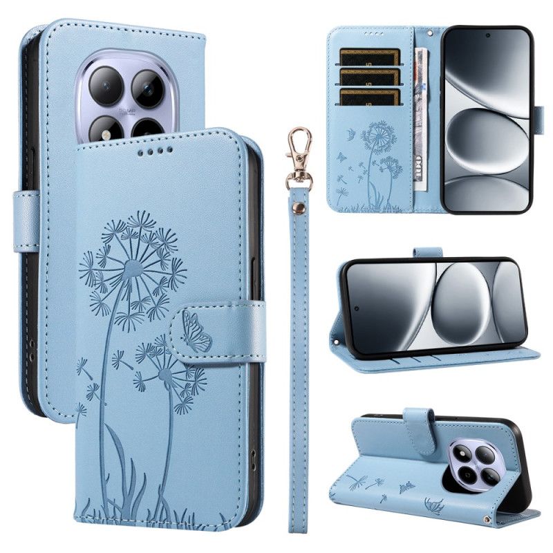 Etui Folio Xiaomi Redmi Note 15 Pro 5g Wzór Paska Z Dmuchawcem