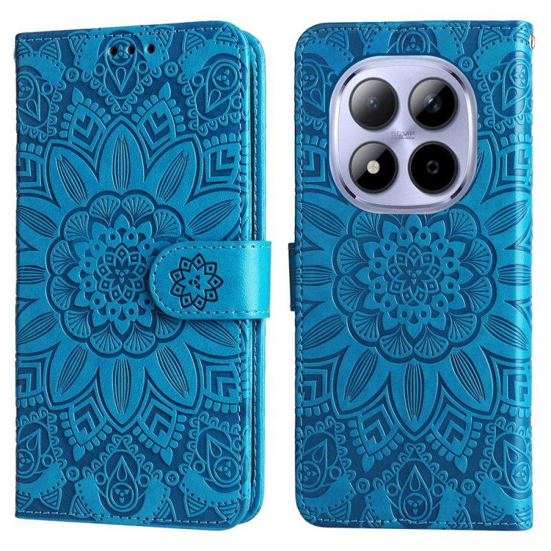 Etui Folio Xiaomi Redmi Note 15 Pro 5g Wzór Słonecznika Etui Ochronne
