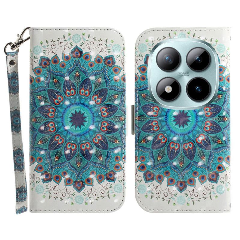 Etui Folio Xiaomi Redmi Note 15 Pro 5g Zielona Mandala Etui Ochronne