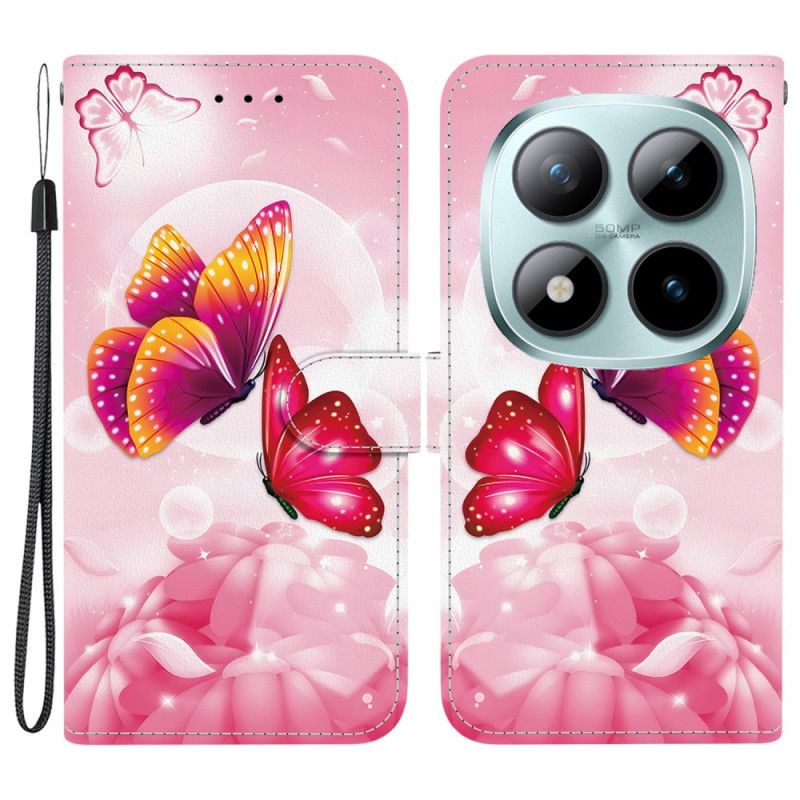 Pokrowce Xiaomi Redmi Note 15 Pro 5g Różowe Motyle