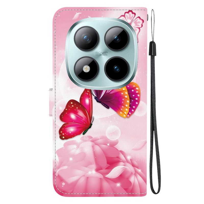 Pokrowce Xiaomi Redmi Note 15 Pro 5g Różowe Motyle