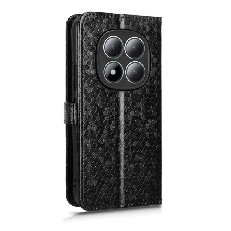 Skórzany Futerał Xiaomi Redmi Note 15 Pro 5g Etui Na Telefon Brokatowe Kropki