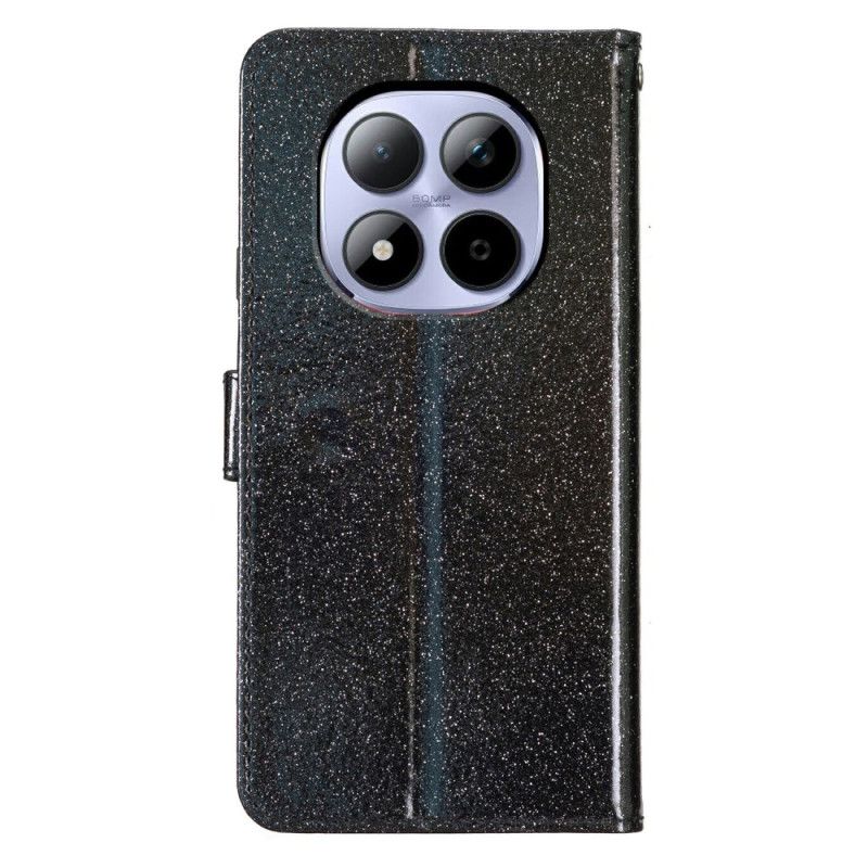 Skórzany Futerał Xiaomi Redmi Note 15 Pro 5g Etui Na Telefon Cekiny