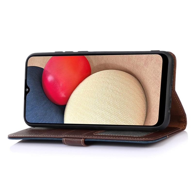 Skórzany Futerał Xiaomi Redmi Note 15 Pro 5g Etui Na Telefon Dwukolorowy Khazneh