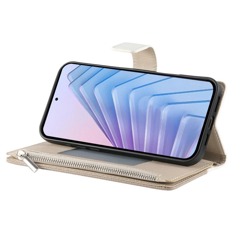 Skórzany Futerał Xiaomi Redmi Note 15 Pro 5g Etui Na Telefon Dwukolorowy Pasek I Pasek Na Ramię