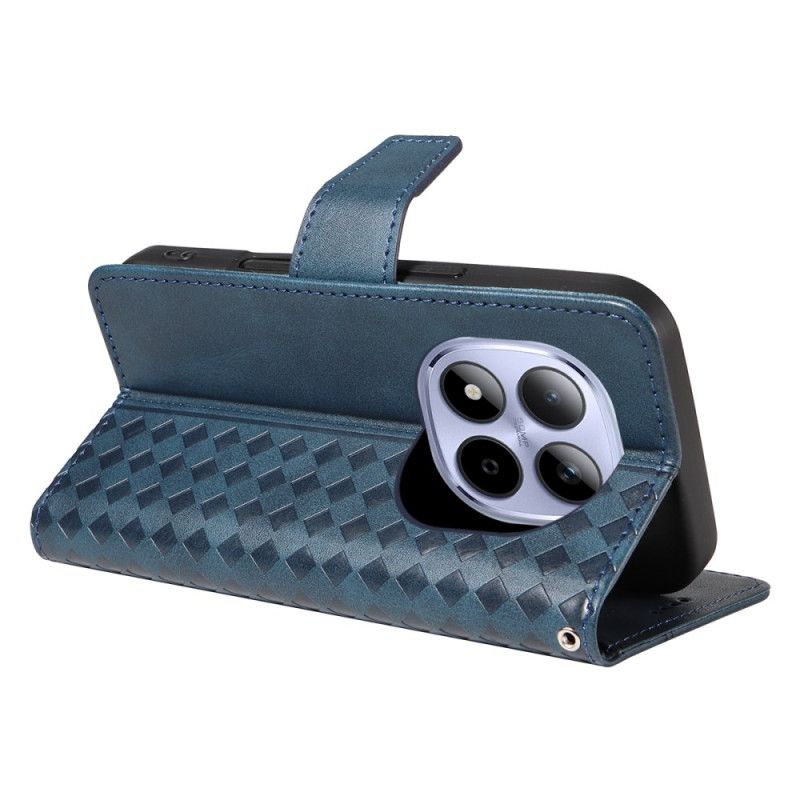 Skórzany Futerał Xiaomi Redmi Note 15 Pro 5g Etui Na Telefon Obramowanie W Diamenty