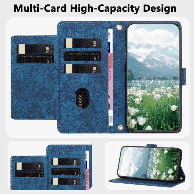 Skórzany Futerał Xiaomi Redmi Note 15 Pro 5g Etui Na Telefon Portfel Na 5 Kart