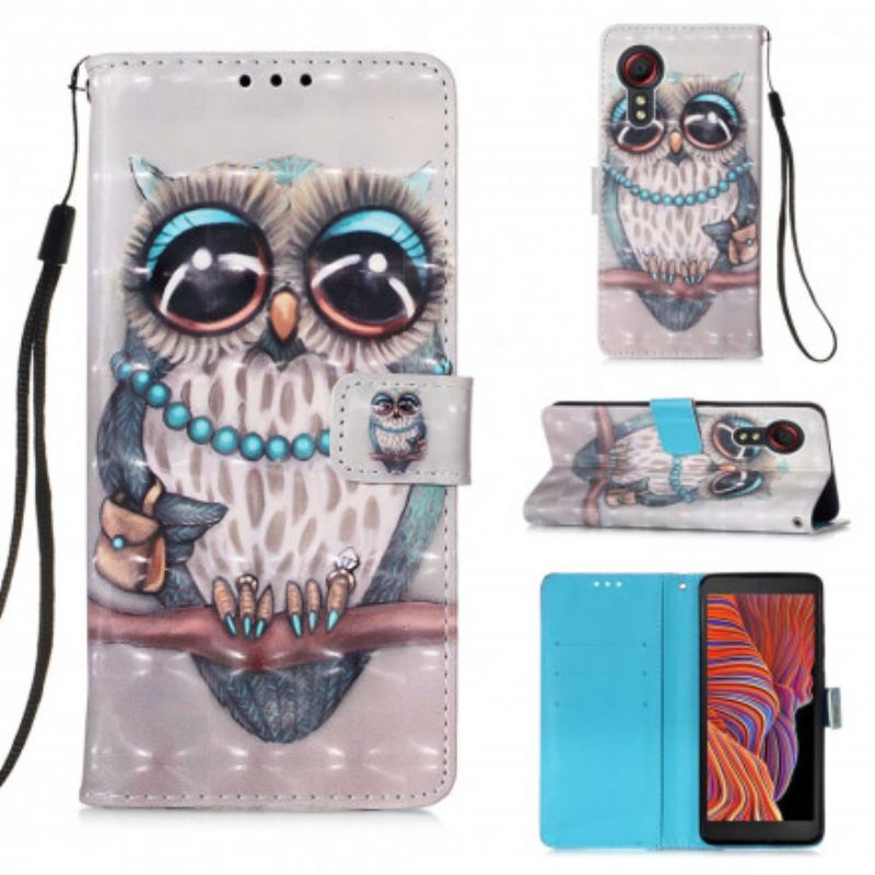 Etui Folio Do Samsung Galaxy Xcover 5 Pani Sowa