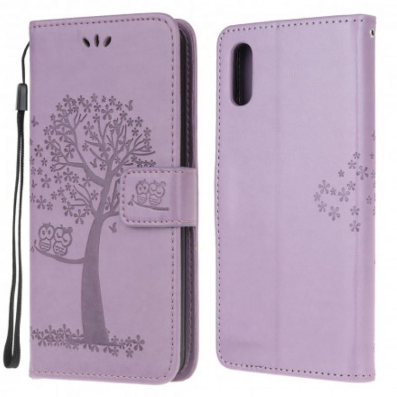 Etui Folio Do Samsung Galaxy Xcover 5 Stringi Drzewo I Sowy