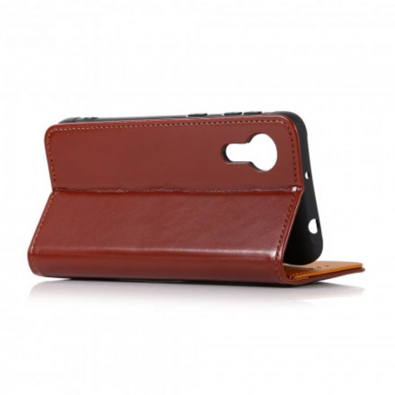 Etui Folio Do Samsung Galaxy Xcover 5 Trójkolorowy Efekt Skóry
