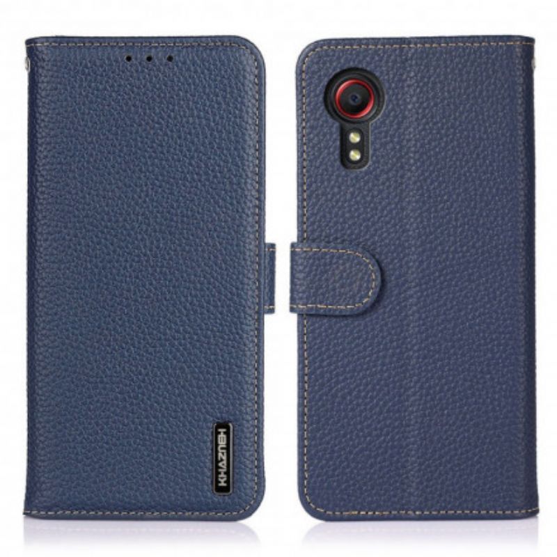 Etui Folio Samsung Galaxy Xcover 5 Khazneh Lychee Leather