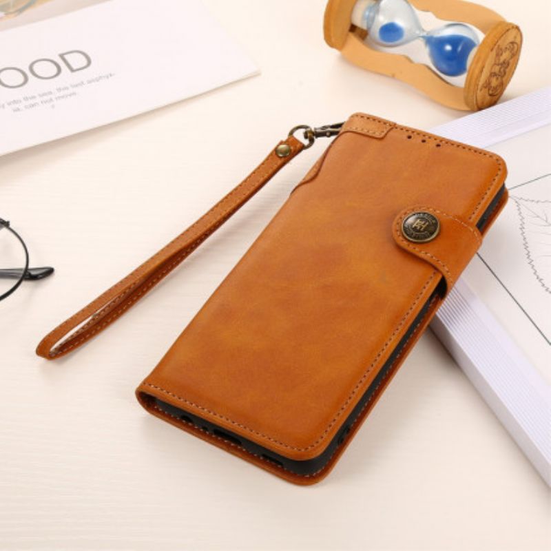 Etui Folio Samsung Galaxy Xcover 5 Przycisk Magnetyczny Khazneh Etui Ochronne