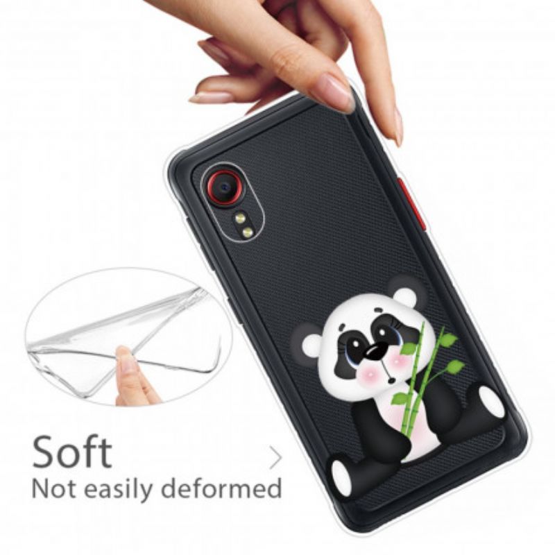 Etui Samsung Galaxy Xcover 5 Przezroczysta Smutna Panda