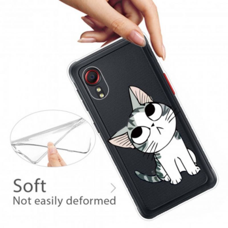 Etui Samsung Galaxy Xcover 5 Śliczny Kot