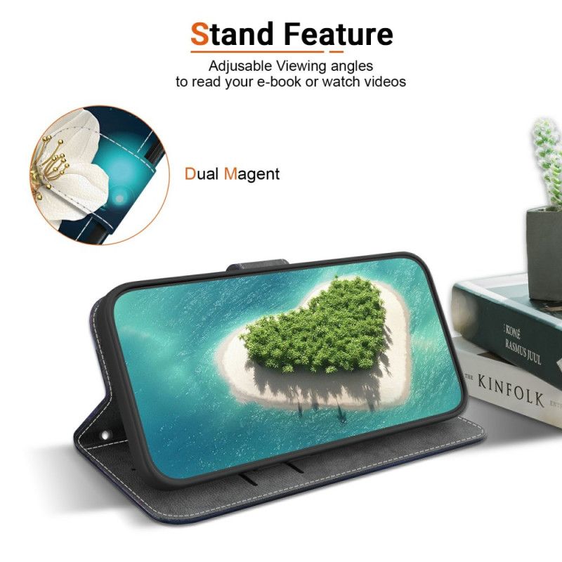 Etui Folio Do Xiaomi Redmi Note 14 4g Białe Magnolie