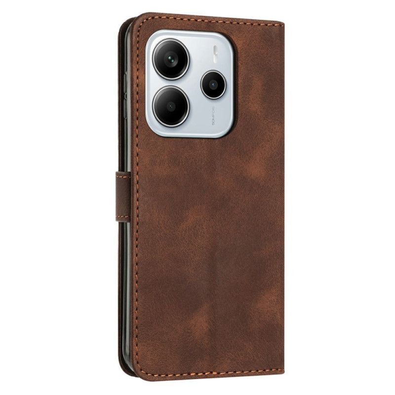 Etui Folio Do Xiaomi Redmi Note 14 4g Geometryczne Linie Z Paskiem