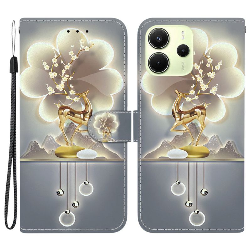 Etui Folio Do Xiaomi Redmi Note 14 4g Jeleń