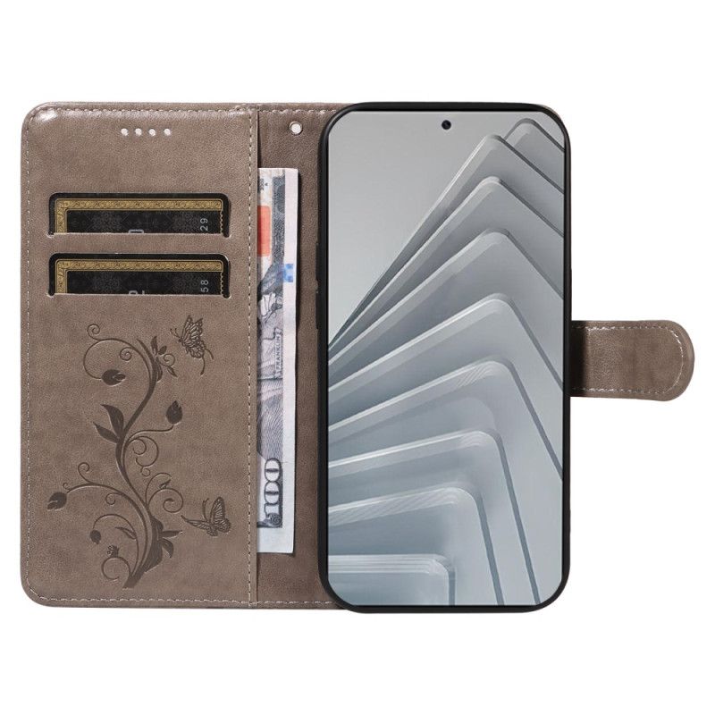 Etui Folio Do Xiaomi Redmi Note 14 4g Kwiatowe Wzory